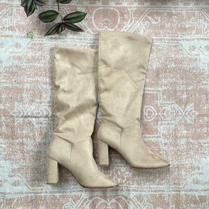 Knee-High Express Heeled Booties for Fall